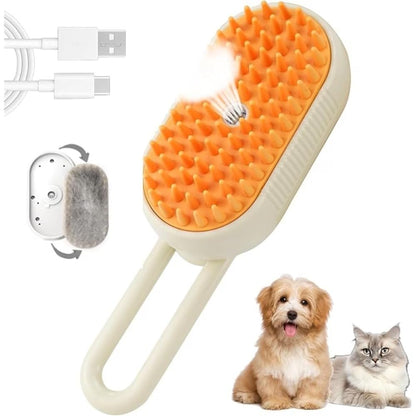 Steam Brush for Dogs & Cats