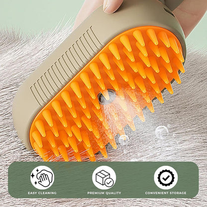 Steam Brush for Dogs & Cats