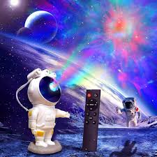 Astronaut Starry Sky Galaxy Projector – Remote Control Nebula Night Light