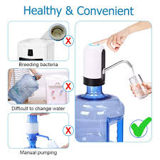 Automatic Electric Water Bottle Pump – USB Rechargeable Universal 20L Can Dispenser
