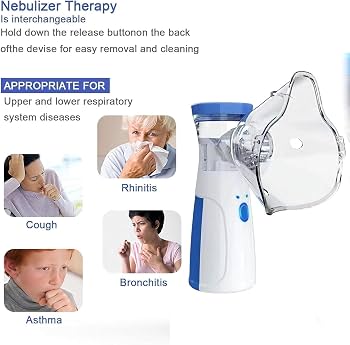 Kingdom Nebulizer,Portable Mesh Nebulizer Mini Vaporizers Handheld Adults and Children Nebulizer (Multicolor)